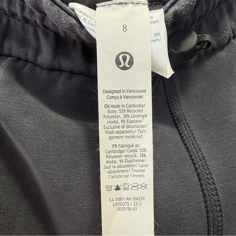 Lululemon Women’s Softstreme High Rise Athletic Graphite grey Size 8 - Picture 9 of 14